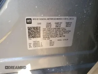 2023 GMC Terrain SLE with VIN 3GKALTEG1PL146735, listed as a Copart auction lot 44252865 with 33,767 mi miles and Salvage Title. Bid and sale history available at carsss.com. Image 13.