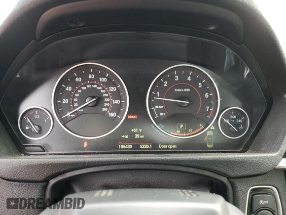 2015 BMW 4 Series 435i with VIN WBA3T3C58FP738896, listed as a Copart auction lot 80750474 with 105,430 mi miles and Salvage Title. Bid and sale history available at carsss.com. Image 9.