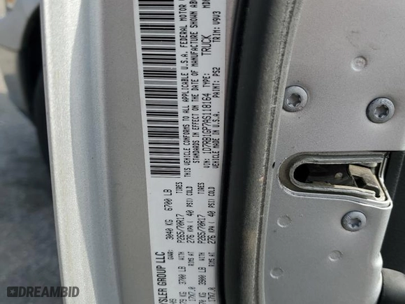 2010 Dodge Ram 1500 SLT with VIN 1D7RB1GP7AS118164, listed as a Copart auction lot 48877555 with 114,099 mi miles and Salvage Title. Bid and sale history available at carsss.com. Image 12.