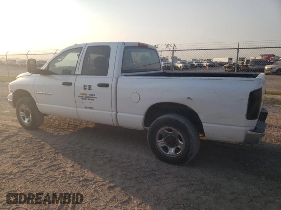 2005 Dodge Ram 2500 SLT with VIN 3D7KR28C35G727750, listed as a Copart auction lot 66525554 with 272,260 mi miles and Clean Title. Bid and sale history available at carsss.com. Image 2.