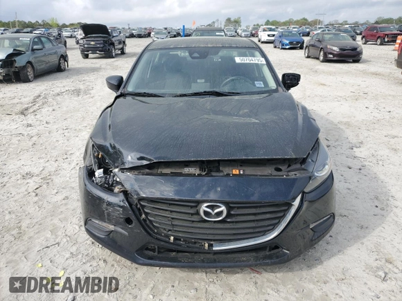 2018 Mazda 3 Sport with VIN 3MZBN1U75JM166548, listed as a Copart auction lot 50704795 with 130,342 mi miles and Salvage Title. Bid and sale history available at DreamBid. Image 5.