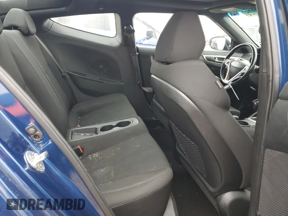 2017 Hyundai Veloster Value Edition with VIN KMHTC6ADXHU321696, listed as a Copart auction lot 45550025 with 188,063 mi miles and Salvage Title. Bid and sale history available at carsss.com. Image 10.