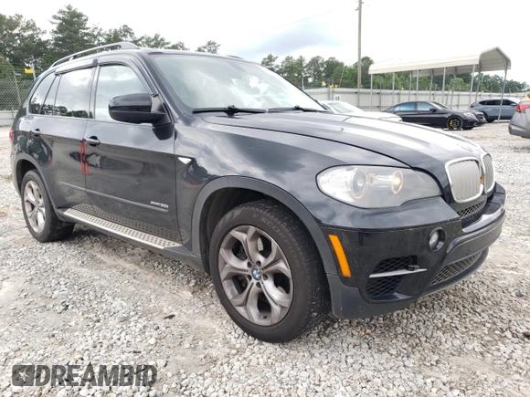 2011 BMW X5 50i with VIN 5UXZV8C52BL419028, listed as a Copart auction lot 59870505 with 126,666 mi miles and Salvage title. Bid and sale history available at DreamBid. Image 4.