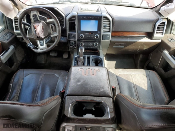 2017 Ford F-150 XL with VIN 1FTEW1EG0HFC03608, listed as a Copart auction lot 48894855 with 184,689 mi miles and Salvage Title. Bid and sale history available at carsss.com. Image 8.