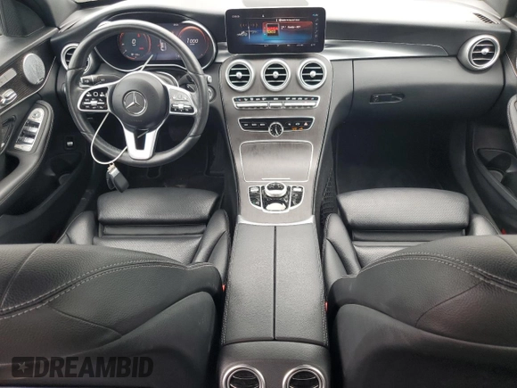 2021 Mercedes-Benz C 300 with VIN W1KWF8EBXMR629631, listed as a Copart auction lot 60163615 with 45,748 mi miles and Clean title. Bid and sale history available at DreamBid. Image 8.