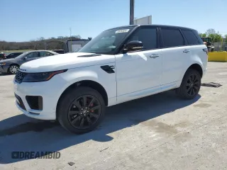 2022 Land Rover Range Rover Sport HST with VIN SALWS2RU2NA206436, listed as a Copart auction lot 50450855 with 21,989 mi miles and Clean Title. Bid and sale history available at carsss.com. Image 1.