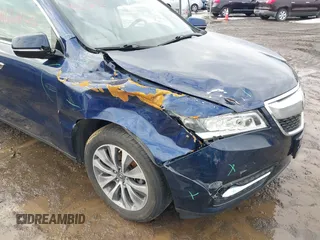 2015 Acura MDX Tech Pkg with VIN 5FRYD4H47FB002889, listed as a IAAI auction lot 41668025 with 96,781 mi miles. Bid and sale history available at carsss.com. Image 6.