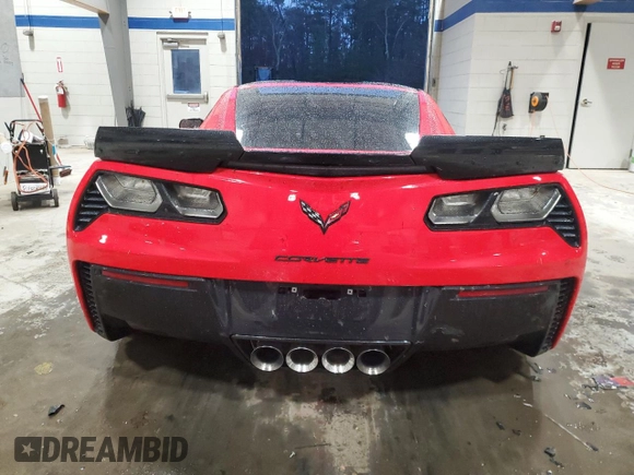 2015 Chevrolet Corvette Z06 3LZ with VIN 1G1YT2D6XF5601487, listed as a Copart auction lot 84813654 with 0 mi miles and Salvage Title. Bid and sale history available at carsss.com. Image 6.