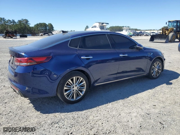 2017 Kia Optima SX Limited with VIN 5XXGV4L23HG132376, listed as a Copart auction lot 49354895 with 154,053 mi miles and Salvage Title. Bid and sale history available at carsss.com. Image 3.