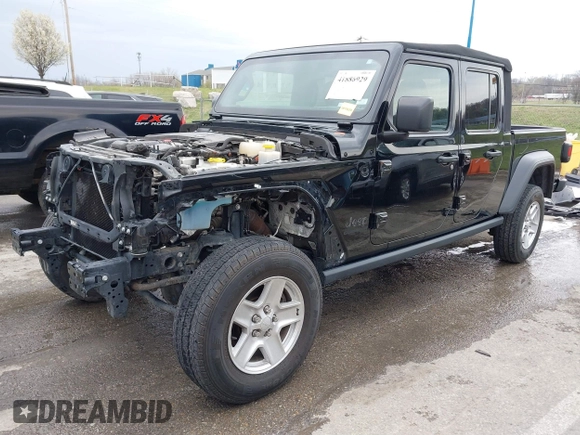 2020 Jeep Gladiator Sport S с VIN 1C6HJTAG8LL122726, выставлен на аукционе IAAI как лот 41886929 с пробегом 82 473 миль миль и . История ставок и продаж доступна на DreamBid. Изображение 2.