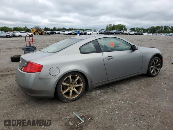 2003 Infiniti G35 w/Leather z VIN JNKCV54E53M201132, wystawiony jako Copart lot #56076775 z przebiegiem 174 657 mil mil oraz Szkoda całkowita • Salvage title. Historia ofert i sprzedaży dostępna na DreamBid. Obrazek 3.