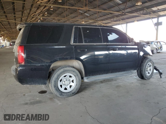 2015 Chevrolet Tahoe Commercial with VIN 1GNSK3EC5FR293350, listed as a Copart auction lot 83570834 with Not provided miles and Salvage title. Bid and sale history available at DreamBid. Image 3.