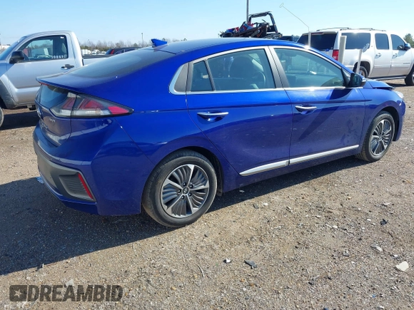 2022 Hyundai Ioniq Limited with VIN KMHCX5LD5NU265674, listed as a IAAI auction lot 41456208 with 30,438 mi miles and . Bid and sale history available at DreamBid. Image 4.