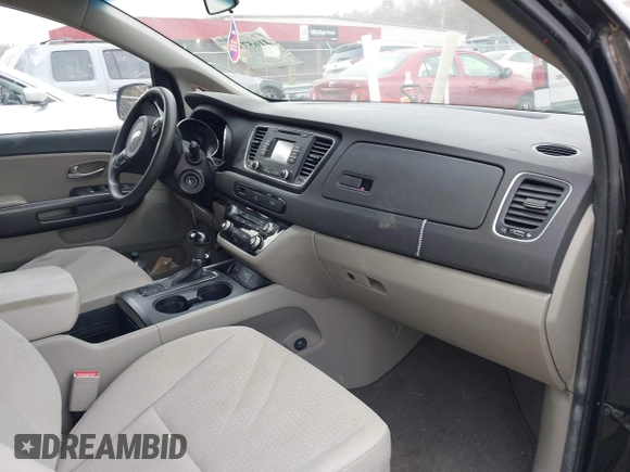 2016 Kia Sedona LX with VIN KNDMB5C18G6148093, listed as a IAAI auction lot 41657380 with 134,352 mi miles and . Bid and sale history available at DreamBid. Image 5.