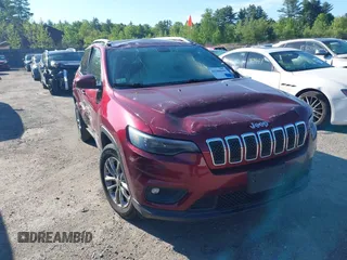 2019 Jeep Cherokee Latitude Plus with VIN 1C4PJMLB1KD191245, listed as a IAAI auction lot 42288666 with 110,720 mi miles and . Bid and sale history available at DreamBid. Image 1.