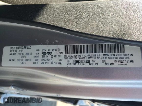2008 Jeep Wrangler Unlimited X with VIN 1J4GB391X8L515128, listed as a Copart auction lot 74950764 with 188,884 mi miles and Salvage Title. Bid and sale history available at DreamBid. Image 13.