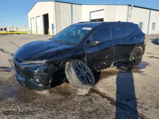 2022 Chevrolet Blazer RS with VIN 3GNKBERS2NS215004, listed as a Copart auction lot 80050614 with 42,417 mi miles and Salvage Title. Bid and sale history available at carsss.com. Image 1.