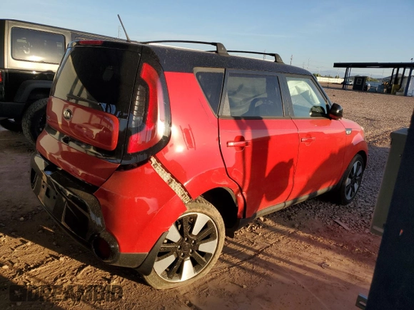 2016 Kia Soul + z VIN KNDJP3A55G7307354, wystawiony jako Copart lot #54958695 z przebiegiem 72 202 mil mil oraz Szkoda całkowita • Salvage title. Historia ofert i sprzedaży dostępna na DreamBid. Obrazek 3.