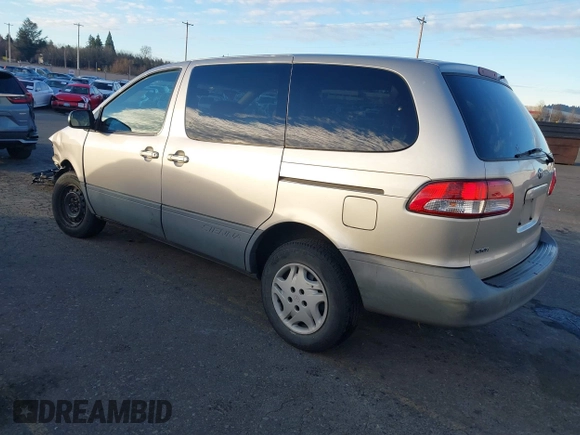 2001 Toyota Sienna CE with VIN 4T3ZF19C31U370820, listed as a IAAI auction lot 41244099 with 166,674 mi miles. Bid and sale history available at carsss.com. Image 3.
