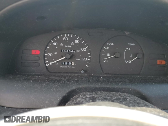 1998 Nissan Sentra XE with VIN 1N4AB41D0WC758845, listed as a Copart auction lot 56358355 with 112,545 mi miles and Salvage title. Bid and sale history available at DreamBid. Image 9.