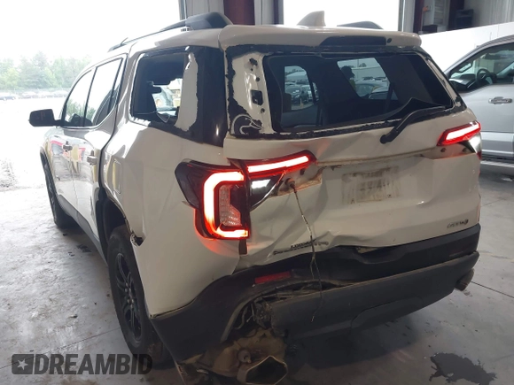 2021 GMC Acadia AT4 with VIN 1GKKNLLS0MZ183835, listed as a IAAI auction lot 42297624 with 60,860 mi miles and . Bid and sale history available at DreamBid. Image 6.