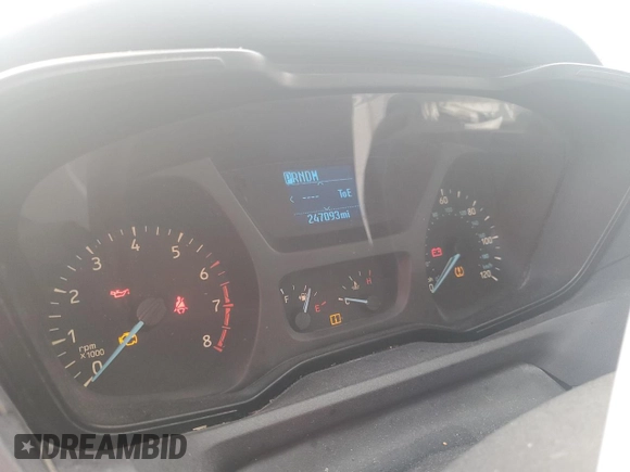 2015 Ford Transit Cargo with VIN 1FTNR1YM6FKA17391, listed as a Copart auction lot 56418755 with 247,093 mi miles and Salvage title. Bid and sale history available at DreamBid. Image 9.