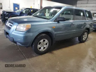 2007 Honda Pilot LX z VIN 5FNYF181X7B005433, wystawiony jako Copart lot #60147335 z przebiegiem 137 645 mil mil oraz Szkoda całkowita • Salvage title. Historia ofert i sprzedaży dostępna na DreamBid. Obrazek 1.