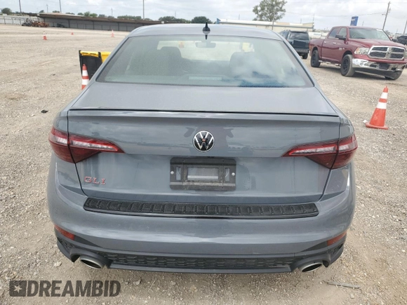 2024 Volkswagen Jetta GLI 40th Anniversary Edition with VIN 3VW9T7BU7RM047704, listed as a Copart auction lot 69902454 with 10,885 mi miles and Salvage title. Bid and sale history available at DreamBid. Image 6.