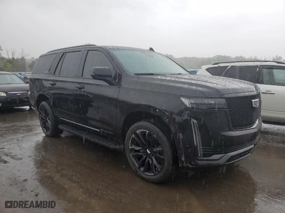 2021 Cadillac Escalade Sport with VIN 1GYS4EKL1MR346183, listed as a Copart auction lot 72562954 with 47,339 mi miles and Salvage Title. Bid and sale history available at carsss.com. Image 4.