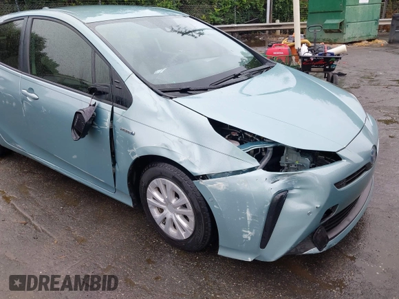 2022 Toyota Prius L Eco with VIN JTDKAMFU4N3158998, listed as a IAAI auction lot 42625041 with 43,033 mi miles and . Bid and sale history available at DreamBid. Image 6.