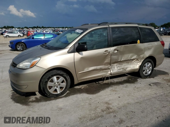 2005 Toyota Sienna CE с VIN 5TDZA23C35S240699, выставлен на аукционе Copart как лот 57144095 с пробегом 278 344 миль миль и Списание • Salvage title. История ставок и продаж доступна на DreamBid. Изображение 1.