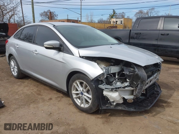 2017 Ford Focus SE with VIN 1FADP3F28HL300618, listed as a IAAI auction lot 41856517 with 35,491 mi miles. Bid and sale history available at carsss.com. Image 1.