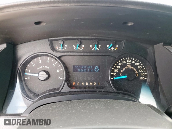2014 Ford F-150 XL with VIN 1FTFW1CF8EKF36575, listed as a Copart auction lot 63523875 with 182,600 mi miles and Salvage title. Bid and sale history available at DreamBid. Image 9.
