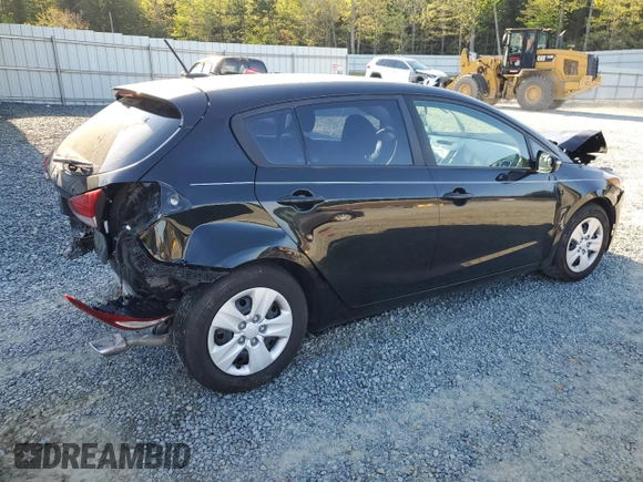 2017 Kia Forte5 LX with VIN KNAFK5A82H5705884, listed as a Copart auction lot 52519195 with 0 mi miles and Salvage Title. Bid and sale history available at carsss.com. Image 3.