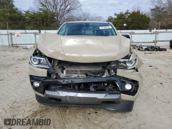 2021 Chevrolet Colorado 4WD Z71 z VIN 1GCGTDEN7M1221936, wystawiony jako Copart lot #47198755 z przebiegiem 46 422 mil mil oraz Szkoda całkowita • Salvage title. Historia ofert i sprzedaży dostępna na DreamBid. Obrazek 5.