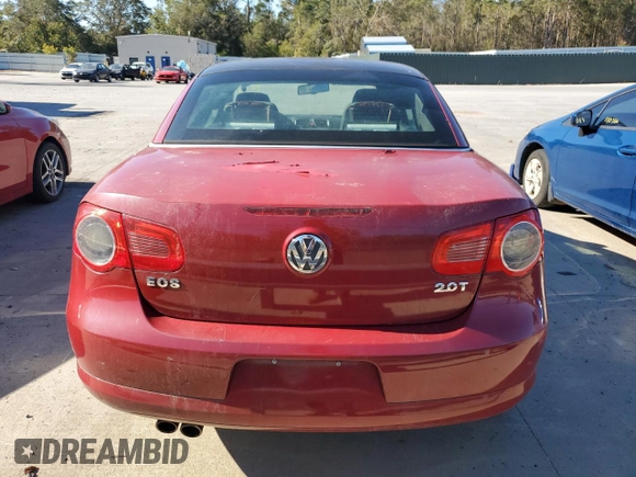 2007 Volkswagen Eos 2.0T with VIN WVWDA71F87V043699, listed as a Copart auction lot 75247614 with 103,666 mi miles and Salvage Title. Bid and sale history available at DreamBid. Image 6.