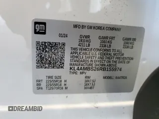 2024 Buick Encore GX Preferred с VIN KL4AMBS26RB155974, выставлен на аукционе Copart как лот 63073945 с пробегом 9 513 миль миль и Чистый • Clean title. История ставок и продаж доступна на DreamBid. Изображение 13.