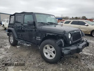 2018 Jeep Wrangler JK Unlimited Sport S with VIN 1C4HJWDG2JL925986, listed as a Copart auction lot 85048114 with 59,333 mi miles and Salvage Title. Bid and sale history available at carsss.com. Image 4.