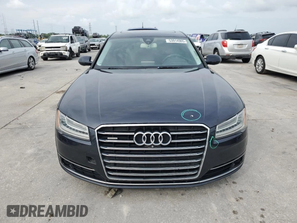 2015 Audi A8 3.0T z VIN WAU3GAFD2FN026312, wystawiony jako Copart lot #53914905 z przebiegiem Nie podano mil oraz Szkoda całkowita • Salvage title. Historia ofert i sprzedaży dostępna na DreamBid. Obrazek 5.