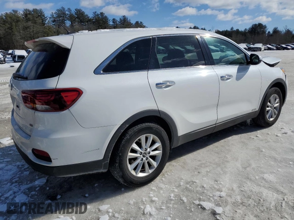 2019 Kia Sorento LX with VIN 5XYPGDA39KG540003, listed as a Copart auction lot 45834465 with 117,334 mi miles and Salvage Title. Bid and sale history available at DreamBid. Image 3.