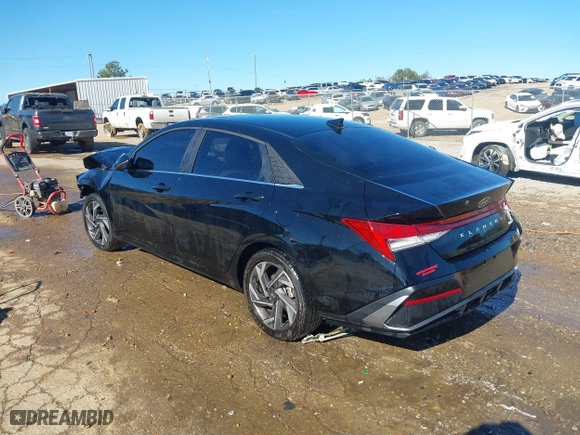 2024 Hyundai Elantra Limited with VIN KMHLP4DG0RU687280, listed as a IAAI auction lot 41374849 with 1 mi miles. Bid and sale history available at carsss.com. Image 3.