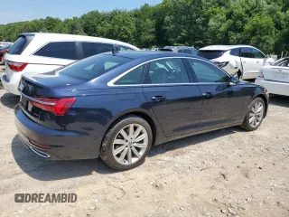 2020 Audi A6 Premium Plus with VIN WAUE8AF22LN066258, listed as a Copart auction lot 58613024 with 62,422 mi miles and Salvage Title. Bid and sale history available at carsss.com. Image 3.