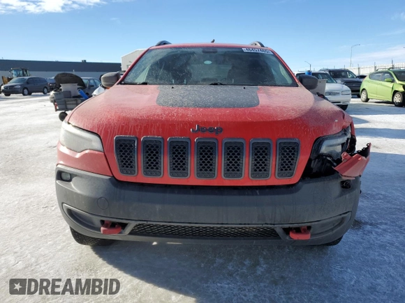 2019 Jeep Cherokee Trailhawk with VIN 1C4PJMBX7KD361816, listed as a Copart auction lot 46457465 with 244,301 mi miles and Salvage Title. Bid and sale history available at DreamBid. Image 5.
