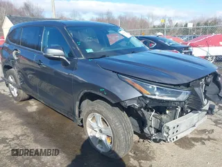 2021 Toyota Highlander L with VIN 5TDBZRBH7MS543967, listed as a IAAI auction lot 41921866 with 96,442 mi miles and . Bid and sale history available at DreamBid. Image 1.