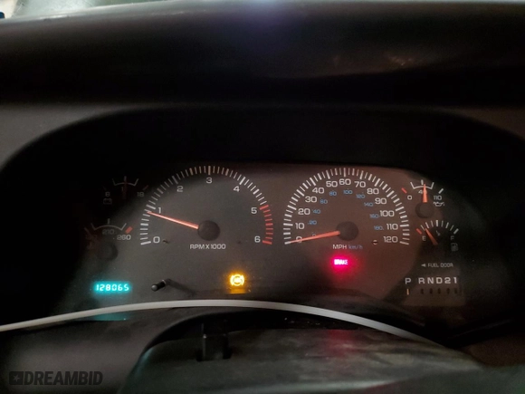 2000 Dodge Ram 1500 with VIN 1B7HC16Z2YS616644, listed as a Copart auction lot 48070755 with 128,065 mi miles. Bid and sale history available at carsss.com. Image 9.