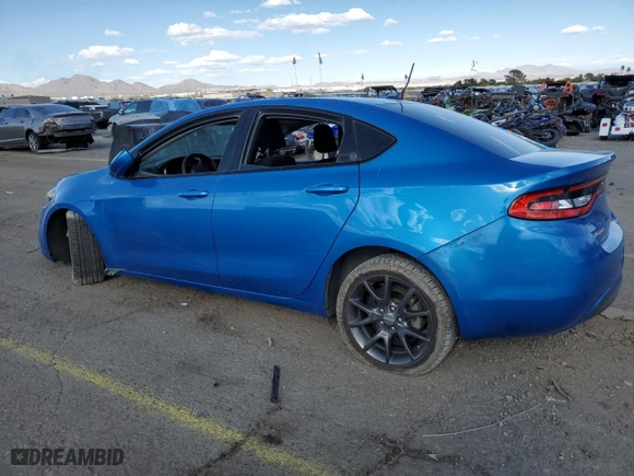 2015 Dodge Dart SE with VIN 1C3CDFAA7FD432716, listed as a Copart auction lot 52186765 with 107,348 mi miles and Salvage Title. Bid and sale history available at carsss.com. Image 2.