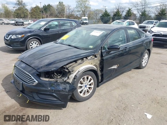2017 Ford Fusion S with VIN 3FA6P0G77HR212596, listed as a IAAI auction lot 41910716 with 94,502 mi miles. Bid and sale history available at carsss.com. Image 2.