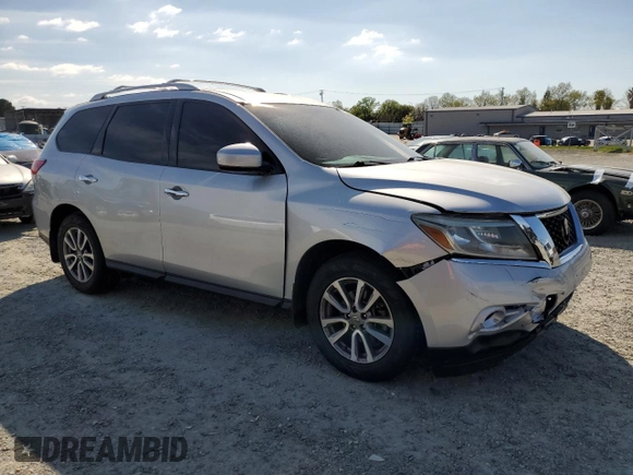 2014 Nissan Pathfinder Platinum with VIN 5N1AR2MM0EC619184, listed as a Copart auction lot 50825225 with 78,287 mi miles and Salvage Title. Bid and sale history available at carsss.com. Image 4.