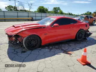2021 Ford Mustang GT with VIN 1FA6P8CF8M5107039, listed as a Copart auction lot 56336905 with 84,752 mi miles and Salvage title. Bid and sale history available at DreamBid. Image 1.