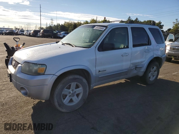 2006 Ford Escape Hybrid with VIN 1FMYU96H16KC06753, listed as a Copart auction lot 66938664 with 157,518 mi miles and Salvage Title. Bid and sale history available at carsss.com. Image 1.